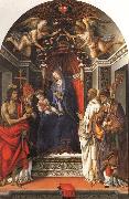 Madonna and Child Enthroned with SS.John the Baptist,Victor,Ber-nard,and Zenbius